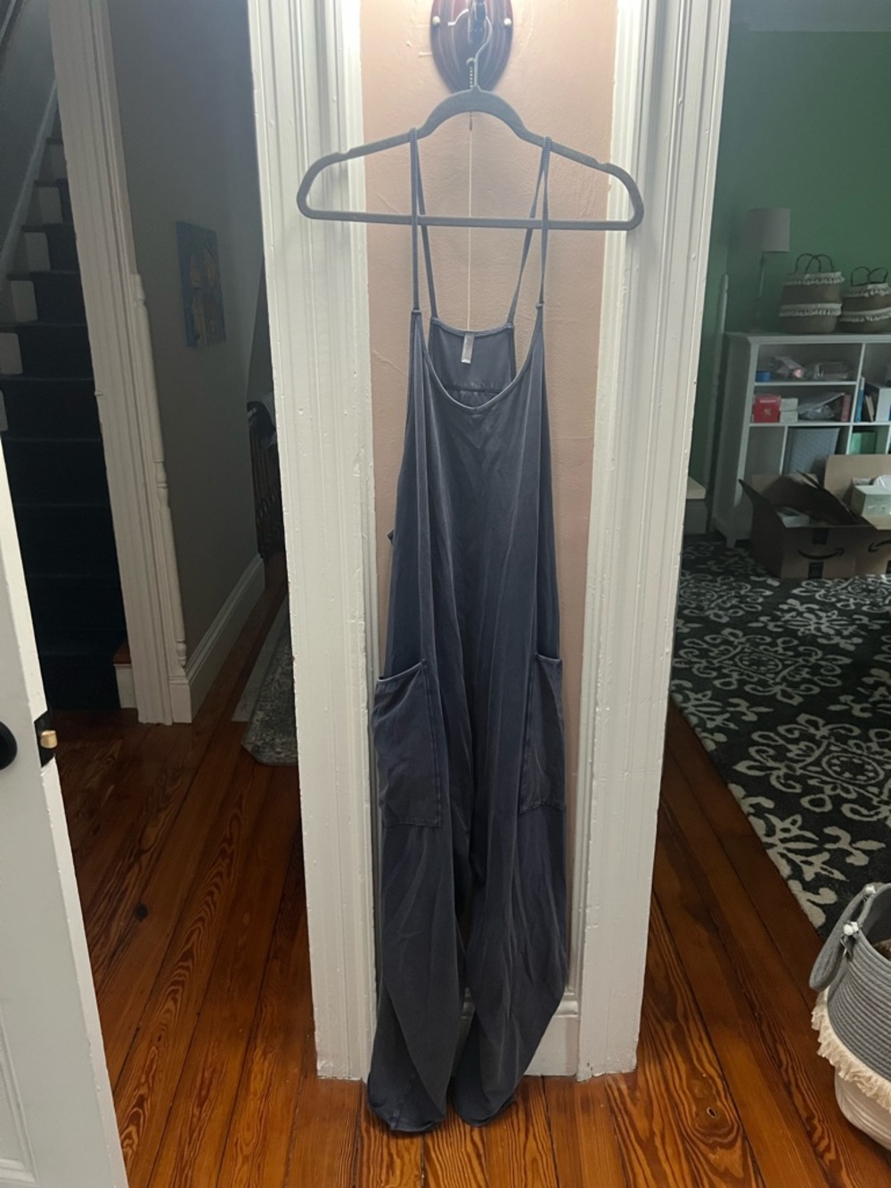 Free People Hot Shot Onesie Navy - Picture 3 of 5